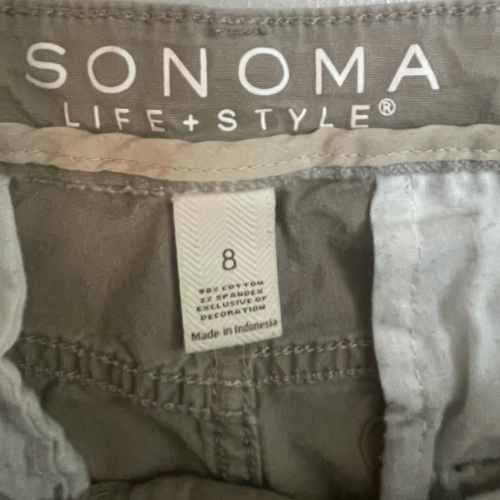 Sonoma Cargo Capri Pant-Women's Size 8 - Picture 3 of 5
